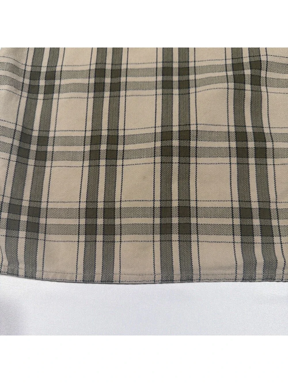 VTG Y2KThe North Face Plaid Flannel Button Shirt L.S. Hiking Brown/ Green Mens L
